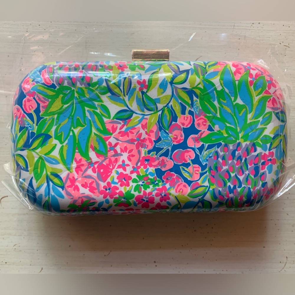 Lilly Pulitzer-NWT-Hard Shell Clutch-A Cherry On Top-OS